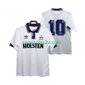 Camisolas de futebol Tottenham Hotspur 10 1991 1993 Retro Equipamento Principal Manga Curta